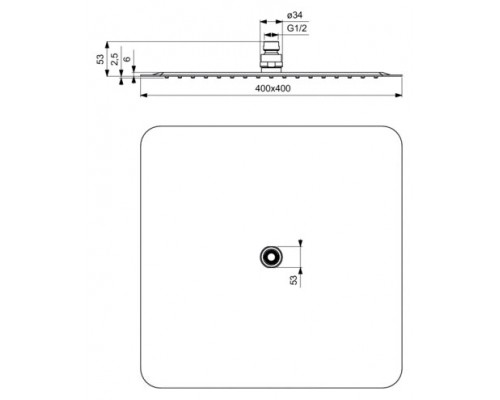 Верхний душ Ideal Standard B0389MY