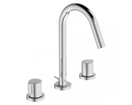 Смеситель для раковины Ideal Standard Atelier Joy на три отверстия BC783AA с донным клапаном, хром