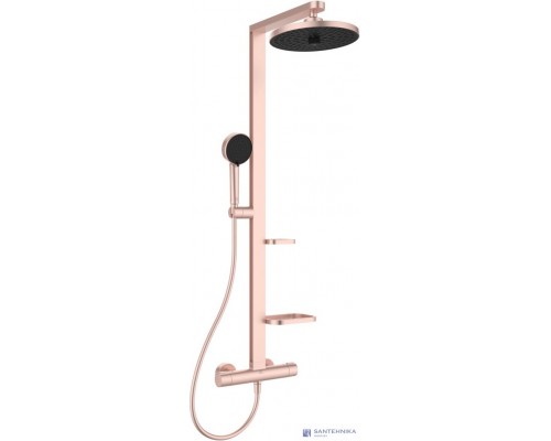 Душевая система Ideal Standard Alu+ BD583RO термостатическая, розовое золото