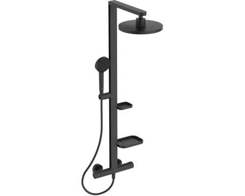Душевая система Ideal Standard Alu+ BD583XG термостатическая, черная
