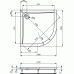 Акриловый сегментный душевой поддон 100X100 см Ideal Standard ULTRAFLAT K517701