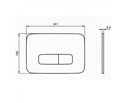 Кнопка смыва механическая Ideal Standard ProSys Oleas M3 R0123AC белая