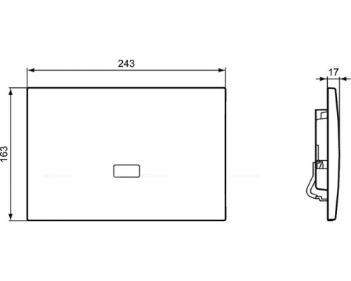 Кнопка смыва механическая Ideal Standard ProSys Septa Pro E2 R0132AA хром полированный