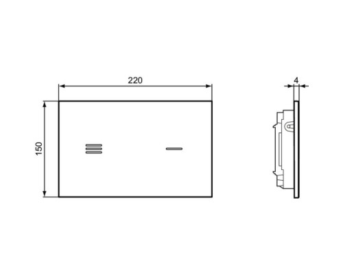 Кнопка смыва бесконтактная Ideal Standard ProSys Symfo NT1 R0129SA белая