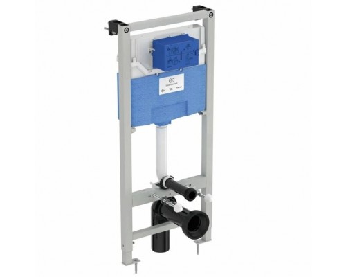 Промо комплект:  инсталляция с унитазом Ideal Standard Tesi Aquablade + кнопка Oleas M2 черный матовый