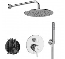 Система скрытого монтажа Ideal Standard Ceraline хром (6 in 1) SetA6939AA-3, верхний душ 300мм