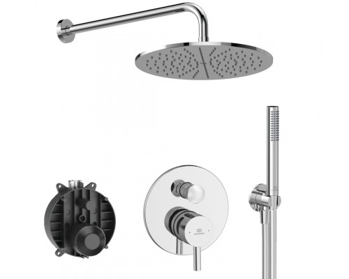 Система скрытого монтажа Ideal Standard Ceraline хром (6 in 1) SetA6939AA-3, верхний душ 300мм