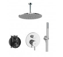 Система скрытого монтажа Ideal Standard Ceraline хром (6 in 1) SetA6939AA-4, верхний душ 300мм потолочный