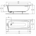 Прямоугольная акриловая ванна Ideal Standard i.life 170х70 см