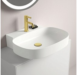 Раковина Ideal Standard Atelier Linda-X 60x50 см T498801 без перелива, шлифованный низ, белый глянцевый