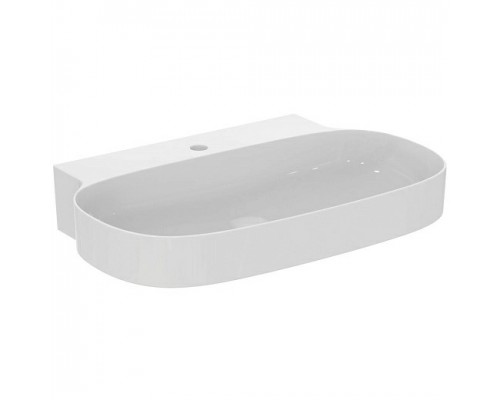 Раковина Ideal Standard Atelier Linda-X 75x50 см T4991V1 без перелива, шлифованный низ, белый матовый