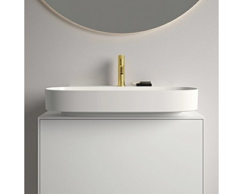 Раковина Ideal Standard Atelier Linda-X 75x50 см T4991V1 без перелива, шлифованный низ, белый матовый