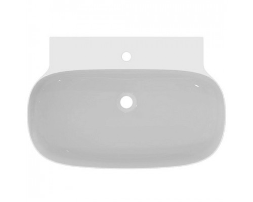 Раковина Ideal Standard Atelier Linda-X 75x50 см T4991V1 без перелива, шлифованный низ, белый матовый