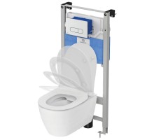 Комплект инсталляция с подвесным унитазом и сиденьем Ideal Standard I Life O HydroTwist (торнадо)