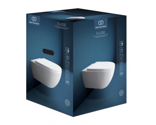 Унитаз подвесной Ideal Standard ELISSE rimless с сиденьем Soft-Close T569201 белый