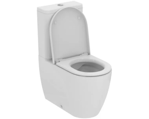 Напольный безободковый пристенный унитаз Ideal Standard Elisse с бачком и крышкой Soft-close T569601