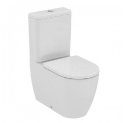 Напольный безободковый пристенный унитаз Ideal Standard Elisse с бачком и крышкой Soft-close T569601