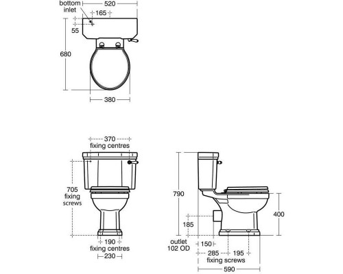 Бачок для унитаза Ideal Standard Waverley U470901