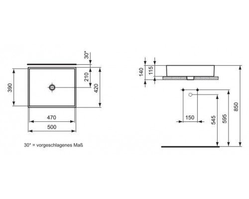 Раковина Ideal Standard Strada K077601 (50 см)