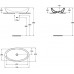 Умывальник-чаша овальный 75X42 см Ideal Standard STRADA K078501
