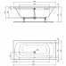 Прямоугольная ванна 180х80 см Ideal Standard HOTLINE Duo K275001