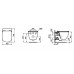 Унитаз подвесной Ideal Standard Tesi Aquablade T007901 с сиденьем Soft-Close T352701