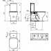Унитаз-компакт в комплекте Ideal Standard TESI AquaBlade®