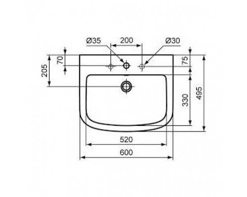 Раковина Ideal Standard Tempo T056401 (60 см)