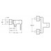 Смеситель для ванны и душа  Jacob Delafon Cuff E45533-CP