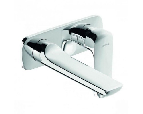 KLUDI AMEO Однорычажный смеситель для раковины, настенный монтаж на 2 отверстия, вынос 180 мм