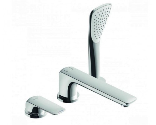 KLUDI AMEO Однорычажный смеситель для ванны и душа на 3 отверстия с изливом