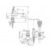 KLUDI AMEO Однорычажный смеситель для ванны и душа на 3 отверстия с изливом