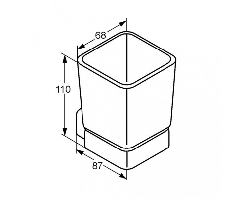 KLUDI E2 Стакан с держателем