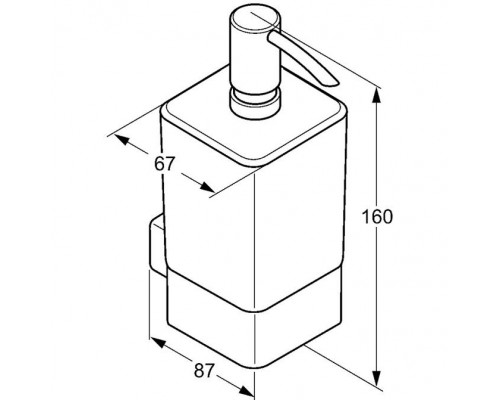 KLUDI E2 Дозатор жидкого мыла