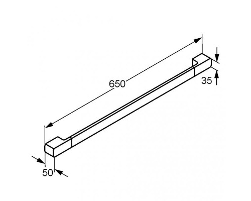 KLUDI E2 держатель для полотенец 650 мм