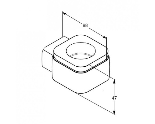 KLUDI E2  подсвечник для греющей свечи