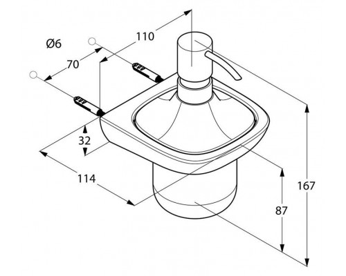 KLUDI AMBIENTA дозатор жидкого мыла