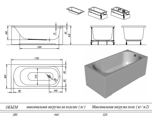 Ванна акриловая Kolpa-San Betty 180x80