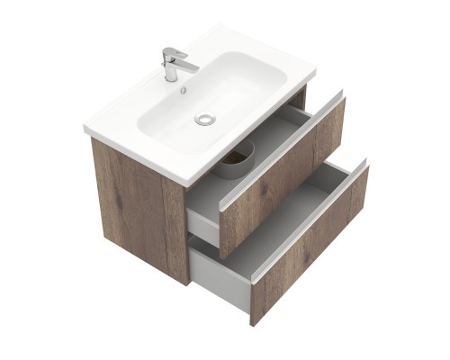 Тумба подвесная ELECTRA 70 под умыв-к Creavit Ideal 70, дуб Рока, LE-WCAB-70-222