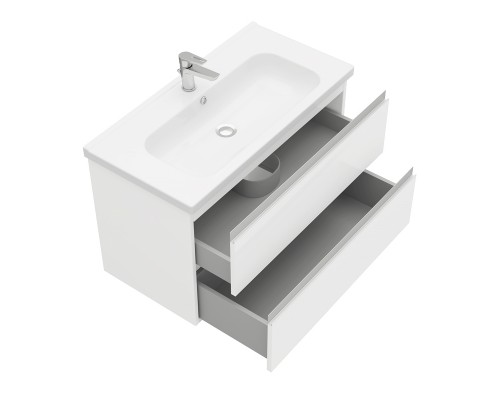 Тумба подвесная ELECTRA 90 под умыв-к Creavit Ideal 90, белый глянец, LE-WCAB-90-01