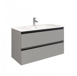 Laparet Felis Тумба подвесная под умывальник Фелис 100х45 цвет: матовая сталь