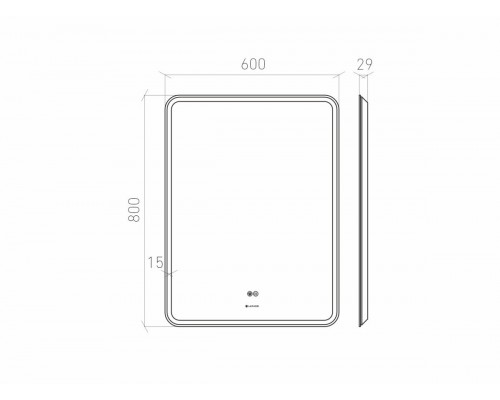 Зеркало Optimum 60х80 с LED подсветкой