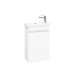 Тумба подвесная SARGAS mini 50 R под умыв-к Cerastyle Frame 50, правый, УЛЬТРА белый глянец, LS-WCAB-50-101R