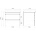 Тумба подвесная SARGAS 60 под умыв-к Cerastyle Frame 60, дуб Йорк, LS-WCAB-60-221