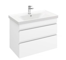 Тумба подвесная SARGAS 80 под умыв-к Cerastyle Frame 80, УЛЬТРА белый глянец, LS-WCAB-80-101