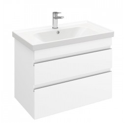 Тумба подвесная SARGAS 80 под умыв-к Cerastyle Frame 80, УЛЬТРА белый глянец, LS-WCAB-80-101