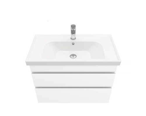 Тумба подвесная SARGAS 80 под умыв-к Cerastyle Frame 80, УЛЬТРА белый глянец, LS-WCAB-80-101