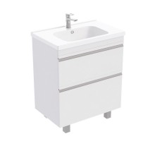 Тумба напольная VENUS 70 под умывальник Creavit IDEAL 70, УЛЬТРА белый глянец, LVE-WFCAB-70-101