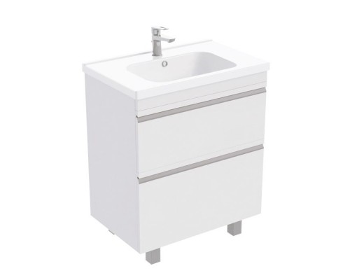 Тумба напольная VENUS 70 под умывальник Creavit IDEAL 70, УЛЬТРА белый глянец, LVE-WFCAB-70-101