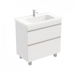 Тумба напольная VENUS 80 под умыв-к Creavit Ideal 80, белый глянец, LVE-WFCAB-80-01